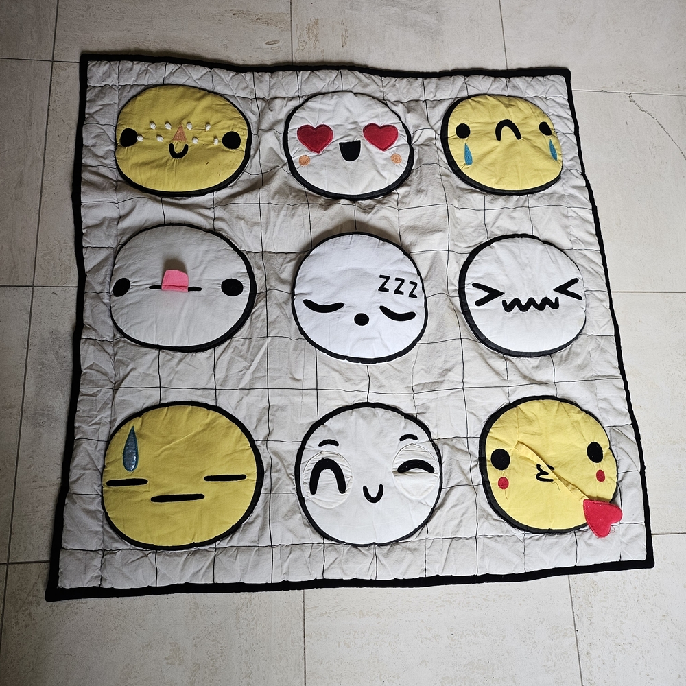 Emoji Faces Quilt Blanket